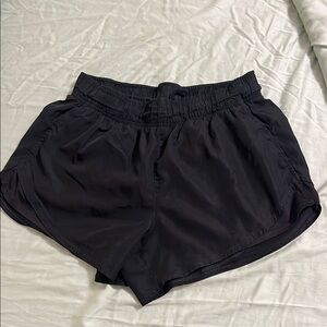 Athletic Works Black Athletic Shorts with Dolphin Hem